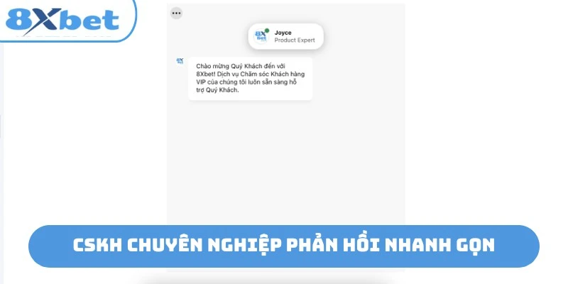 Bộ phận CSKH 8xbet hỗ trợ người chơi qua nhiều kênh 
