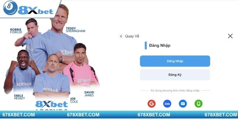 Quy trình khôi phục mật khẩu 8xbet qua số điện thoại và email 